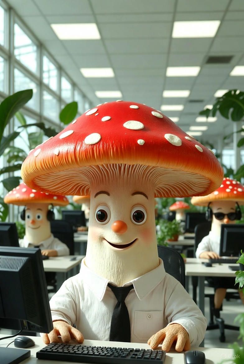 2 - Mushrooms in a Sunflower World cover